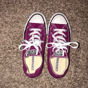 Berry colored low Converse
